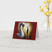 Gedistilleerde dierzwaan 1 kaart (Gele Bloem)