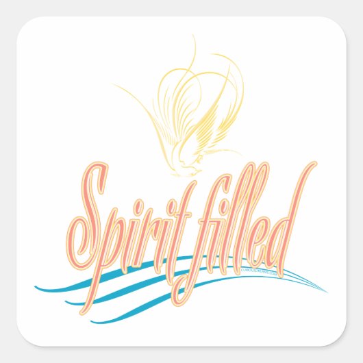 Gedistilleerde drank gevuld-1 vierkante sticker (Voorkant)