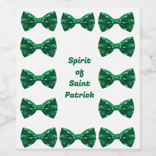 Gedistilleerde drank van Saint Patrick wijn en mou Etiket
