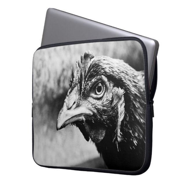 gedistilleerde dranken en kippen laptop sleeve (Voorkant Links)