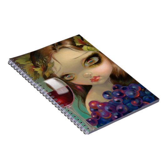 "gedistilleerde dranken van de wijnstok: Merlot"-l Notitieboek (Rechterzijde)