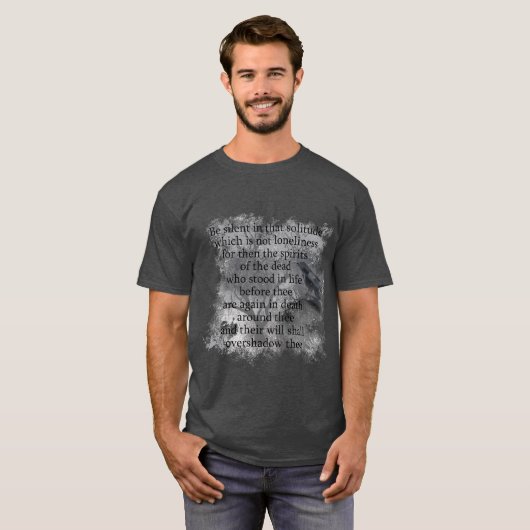 Gedistilleerde dranken van het dichte Edgar Allan  T-shirt (Voorkant volledig)