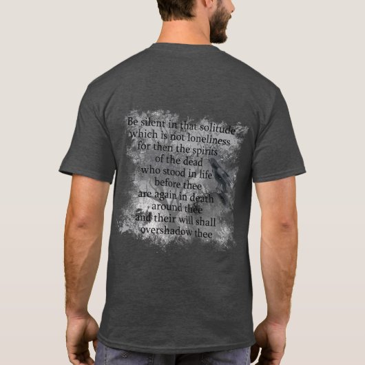 Gedistilleerde dranken van het dichte Edgar Allan  T-shirt (Achterkant)