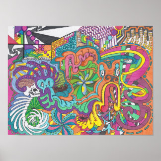 Gedistilleerde kleuren in Amok Poster