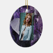 gedistilleerde kwarts die holistische paarse ameth keramisch ornament (Rechts)