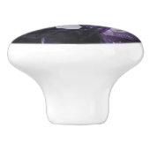 gedistilleerde kwarts die holistische paarse ameth keramische knop (Zijkant)