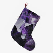 gedistilleerde kwarts die holistische paarse ameth kleine kerstsok (Voorkant (Hangend))