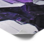 gedistilleerde kwarts die holistische paarse ameth poster (Hoek)