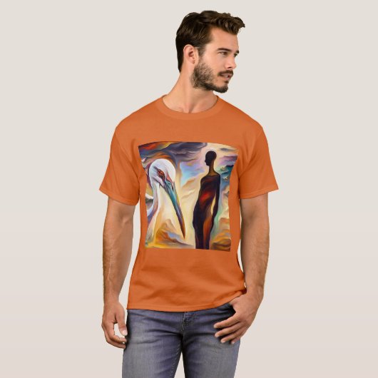 gedistilleerde ooievaar 2 t-shirt (Voorkant volledig)