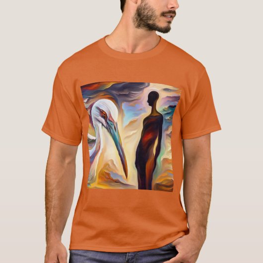 gedistilleerde ooievaar 2 t-shirt (Voorkant)