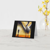 gedistilleerde ooievaar 3 kaart (Gele Bloem)