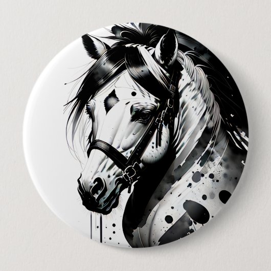 Gedistilleerde Pony 10 Ronde Button 4,0 Cm (Voorkant)