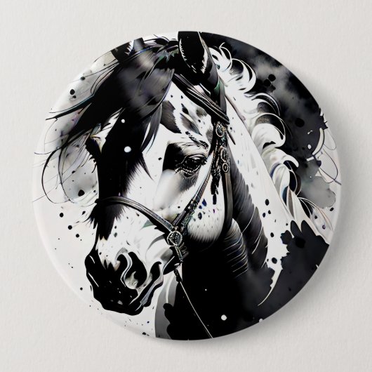 Gedistilleerde Pony 11 Ronde Button 4,0 Cm (Voorkant)