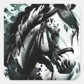 Gedistilleerde Pony 1 Vierkante Sticker (Voorkant)