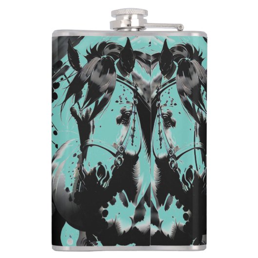 Gedistilleerde Pony 7 Heupfles (Achterkant)