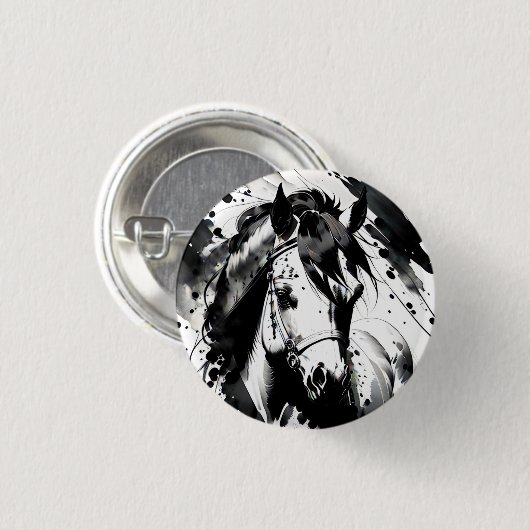 Gedistilleerde Pony 7 Ronde Button 3,2 Cm (Voorkant /achterkant)