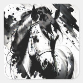 Gedistilleerde Pony 7 Vierkante Sticker (Voorkant)