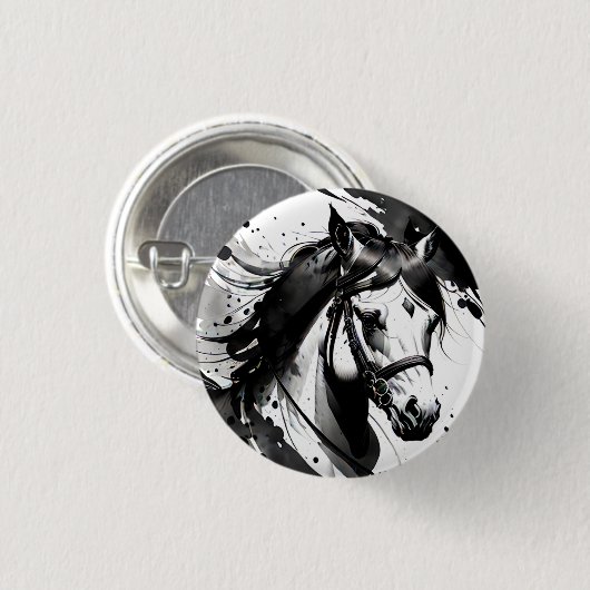 Gedistilleerde Pony 9 Ronde Button 3,2 Cm (Voorkant /achterkant)