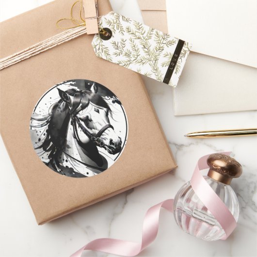 Gedistilleerde Pony 9 Ronde Sticker (Geschenken)