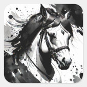 Gedistilleerde Pony 9 Vierkante Sticker (Voorkant)