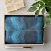 Gedistilleerde weergave 29 Blauw weefselpapier Tissuepapier (Geschenk)