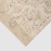 Gedistingeerd bruin en zwart vintage tissuepapier (Detail)