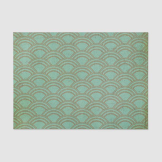 Gedistingeerd Geometrisch Retro Tissuepapier (Voorkant)