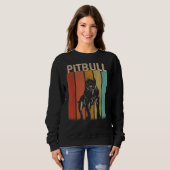Gedistingeerd Pitbull-hond Mannen Vrouwen Kind Pit Trui (Voorkant volledig)