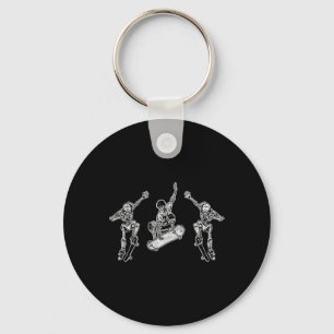 Gedistingeerd Retro Vintage Nieuwigheid Skateboard Sleutelhanger