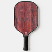 Gedistingeerde schuurplanken pickleball paddle (Achterkant)