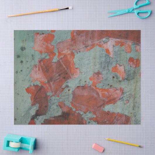 Gedistresseerde Grunge verf Abstracte Textuur DIY  Tissuepapier (Craft)