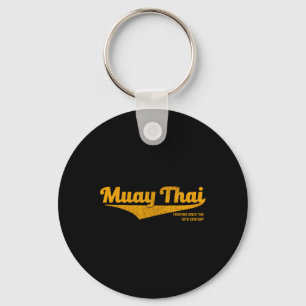 Gedistresseerde Muay Thai Kickboksen, Mma, Bjj, Th Sleutelhanger