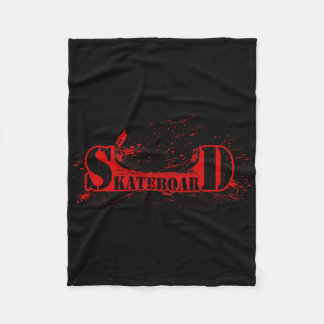 Gedistresseerde Skateboard Skateboarden Skater En  Fleece Deken