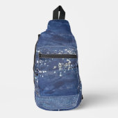 Gedistresseerde verf abstract sling bag (Voorkant)