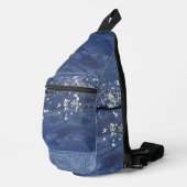 Gedistresseerde verf abstract sling bag (Rechterhoek)