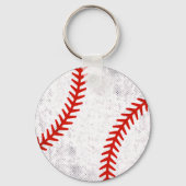 Gedistresseerde vintage honkbal retro atletische s sleutelhanger (Achterkant)