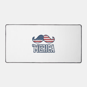 Gedistrobeerde Amerika Baard Patriottische Vector Bureaumat