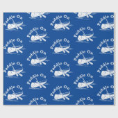 Geditrimeerd peddel op ontwerp - matte omslagpapie cadeaupapier (Vlak)