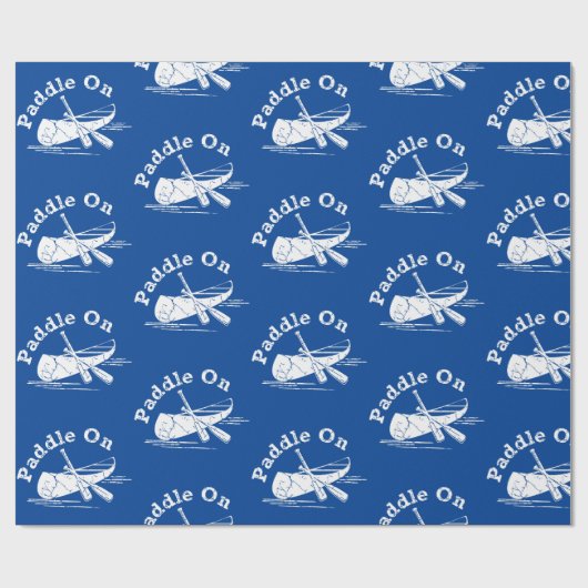 Geditrimeerd peddel op ontwerp - matte omslagpapie cadeaupapier (Vlak)