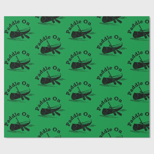 Geditrimeerd peddel op ontwerp - matte omslagpapie cadeaupapier (Vlak)