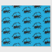 Geditrimeerd peddel op ontwerp - matte omslagpapie cadeaupapier (Vlak)