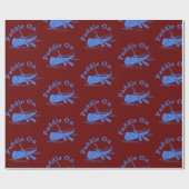 Geditrimeerd peddel op ontwerp - matte omslagpapie cadeaupapier (Vlak)