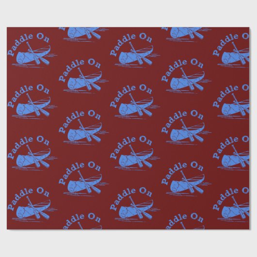 Geditrimeerd peddel op ontwerp - matte omslagpapie cadeaupapier (Vlak)