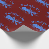 Geditrimeerd peddel op ontwerp - matte omslagpapie cadeaupapier (Hoek)