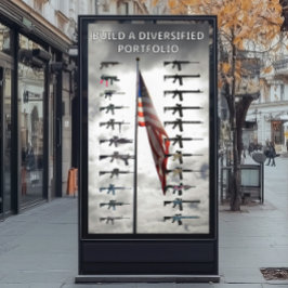 Gediversifieerd portfolio wapenposter poster
