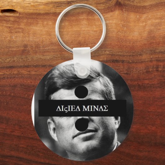 GEDIVIDEERDE MIJNEN SLEUTELHANGER (Voorkant)