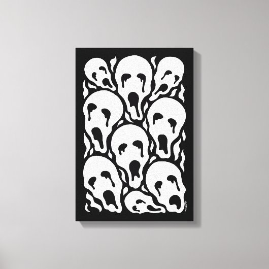 Gedmartelde Souls Horror Artwork Canvas Afdruk (Voorkant)