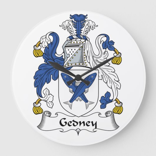 Gedney Family Crest Grote Klok (Voorkant)