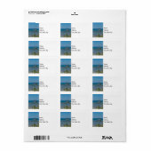 Gedockt bij makreelvaars Adresetiketten Etiket (Full Sheet)