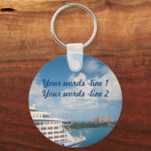 Gedockt in Nassau Custom Sleutelhanger (Voorkant)